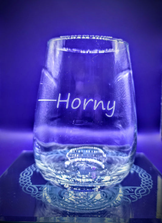 Horny - Wine Glass