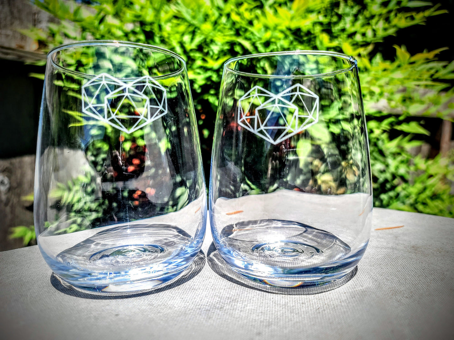 Diceheart Stemless Wine Set